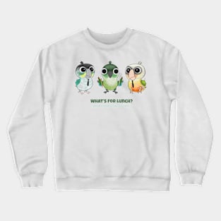 HWS Nerdy Birdy ~ Green Cheek Conure Crewneck Sweatshirt